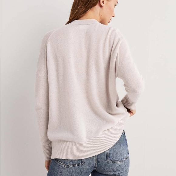 Boden 100% Cashmere Boyfriend Crew Jumper - Picture 2 of 8